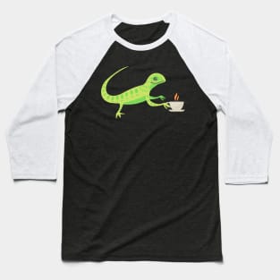 Lizard Print T-Shirt | Lizard Owner Gift | Animal Lover T-Shirt | Graphic Gecko Shirt | Wildlife Print Shirt | I Love Lizards Baseball T-Shirt